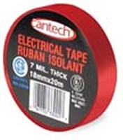 PVC ELECTRICAL TAPE RED 18MM X 20M