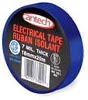 PVC ELECTRICAL TAPE BLUE 18MM X 20M