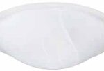 FLUSHMOUNT LIGHT WHITE 12-IN
