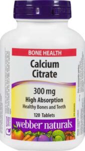 WEBBER CALCIUM CITRATE 300MG TABS