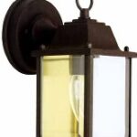 OUTDOOR WALL LANTERN BLACK