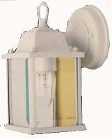 OUTDOOR WALL LANTERN WHITE