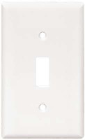 SWITCH PLATE 1 GANG WHITE