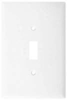 SWITCH PLATE 1 GANG OVERSIZE WHITE