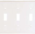 SWITCH PLATE 3 GANG WHITE