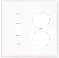 SWITCH / RECEPTACLE PLATE WHITE