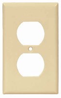 RECEPTACLE PLATE 1 GANG IVORY
