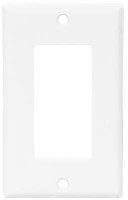 DECORATOR WALL PLATE 1 GANG WHITE