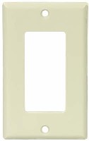 DECORATOR WALL PLATE 1 GANG IVORY