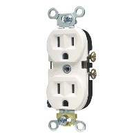 DUPLEX RECEPTACLE 15A WHITE HD