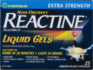 REACTINE E/S   LIQUID GEL 10MG