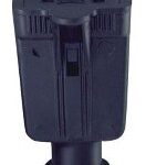 SINGLE RUBBER CONNECTOR BLACK 15A
