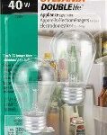 A15 INCANDESCENT APPLIANCE BULB 2PK