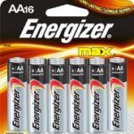 MAX ALKALINE BATTERY AA 16 PACK