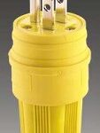 WATER TIGHT PLUG YELLOW 3 AMP