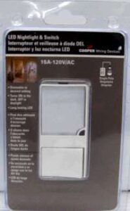 SWITCH /NIGHTLIGHT COMBO 15A WHITE