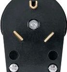 RV POWER PLUG BLACK 30 AMP 125V