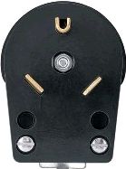 RV POWER PLUG BLACK 30 AMP 125V