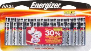 MAX ALKALINE BATTERY AA 24 PACK