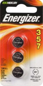 ALKALINE COIN CELL BATTERY 357 3PK