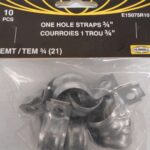 CONDUIT STRAP 1 HOLE 1/2-IN 10 PK