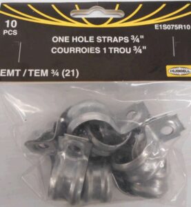 CONDUIT STRAP 1 HOLE 1/2-IN 10 PK