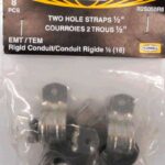 CONDUIT STRAP 2 HOLE 1/2-IN 8 PACK