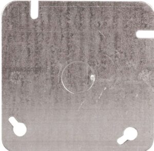 SQUARE COVER WITH KNOCKOUT 4-IN
