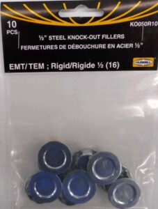 KNOCKOUT CLOSURE 1/2-IN 10 PACK