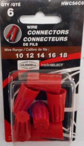 WIRE CONNECTOR RED 6 PACK
