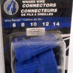 WIRE CONNECTOR WING-NUT BLUE 3 PACK