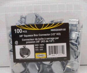 SQUEEZE CONNECTOR 3/8-IN 100 PACK