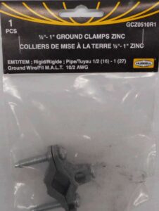 GROUND CLAMP ZINC 1/2 TO 1-IN
