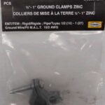 GROUND CLAMP ZINC 1/2 TO 1-IN