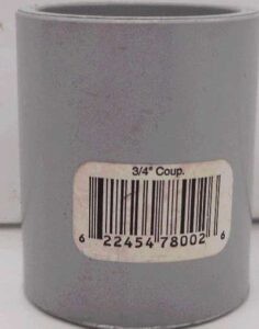 PVC COUPLING 3/4-IN