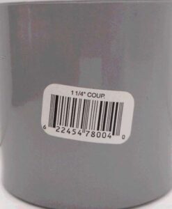 PVC COUPLING 1 1/4-IN