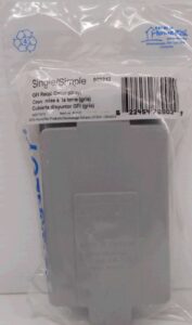 PVC GFI RECEPTACLE COVER 1 GANG