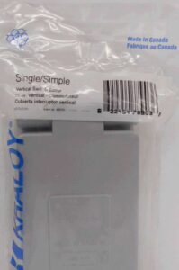 PVC SWITCH COVER GREY 1 GANG