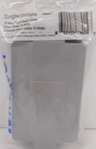 PVC DUPLEX COVER WHITE 1 GANG