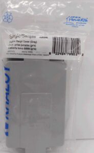PVC DUPLEX COVER GREY 1 GANG