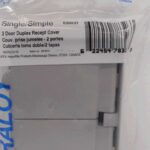 PVC DUPLEX COVER GREY 1 GANG