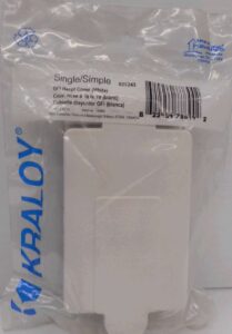 PVC GFI RECEPTACLE COVER 1 GANG