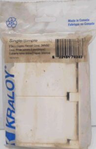 PVC DOUBLE DOOR DUPLEX COVER 1 GANG