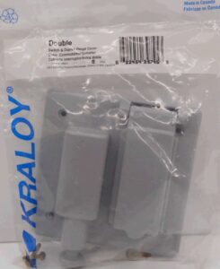 PVC DUPLEX / SWITCH COVER 2 GANG
