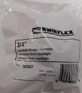 PVC STRAIGHT CONNECTOR 3/4-IN
