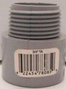 PVC TERMINAL ADAPTER 3/4-IN