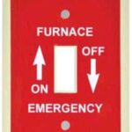 FURNACE SWITCH PLATE RED