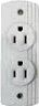 SURFACE DUPLEX RECEPTACLE WHITE