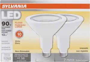 PAR38 LED BULB SOFT WHITE 13W 2 PK
