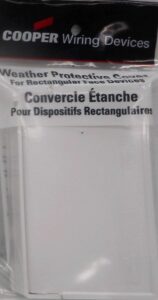 WEATHERPROOF COVER GFCI WHITE